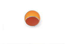 Koncept Inc GRW-S-CRM-MOR-PI - Gravy Wall Sconce - Chrome body, Matte Orange plates - Plug-in